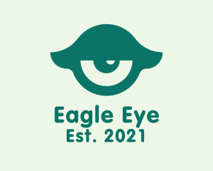 Green Sleepy Eye  logo design