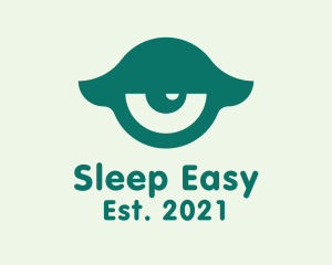 Green Sleepy Eye  logo design