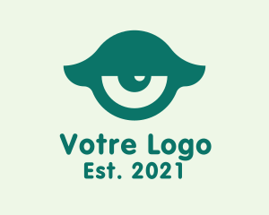 Eyesight - Green Sleepy Eye logo design