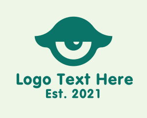 Optic - Green Sleepy Eye logo design