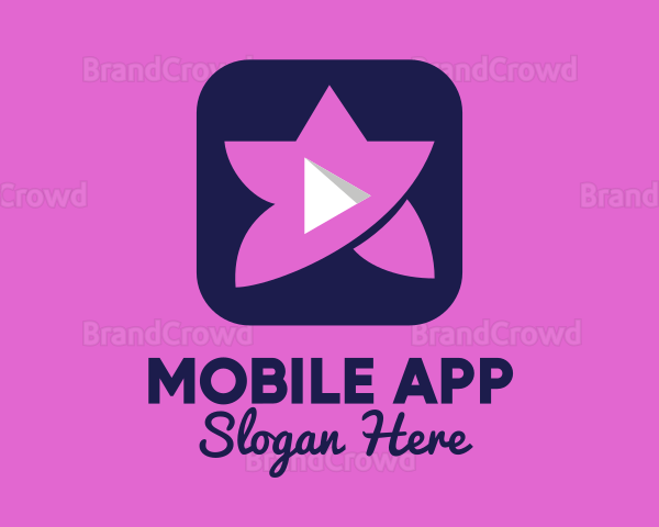 Pink Video App Logo