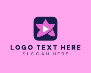 Youtube Star - Flower Video App logo design