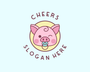 Baby Pig Pacifier Logo