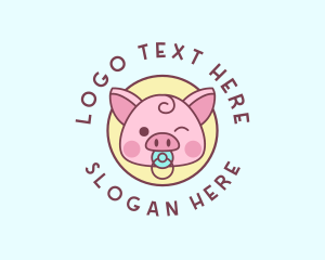 Baby Pig Pacifier Logo