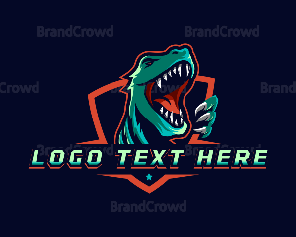 Dinosaur Gaming Beast Logo