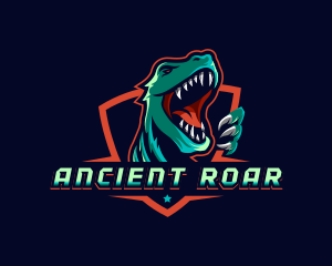 Dinosaur Gaming Beast logo design