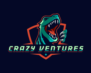 Dinosaur Gaming Beast logo design