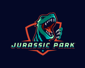 Dinosaur Gaming Beast logo design