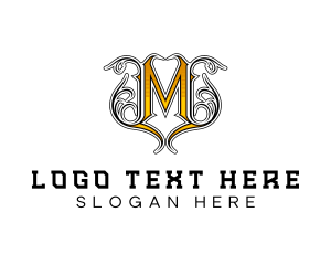 Monarch - Gothic Tattoo Business logo design