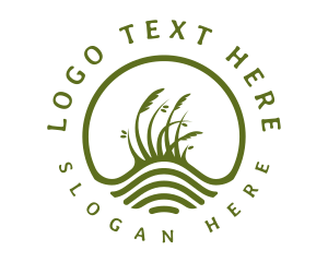 Turf - Green Grass Garden logo design