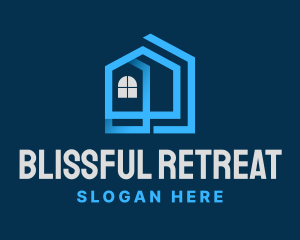 Development - Blue Residential House logo design