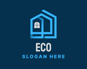 Structure - Blue Residential House logo design