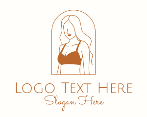 Vlog - Flawless Beauty Woman logo design