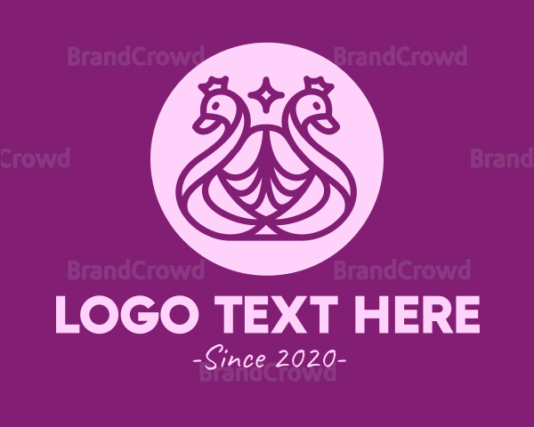 Purple Queen Peacock Logo
