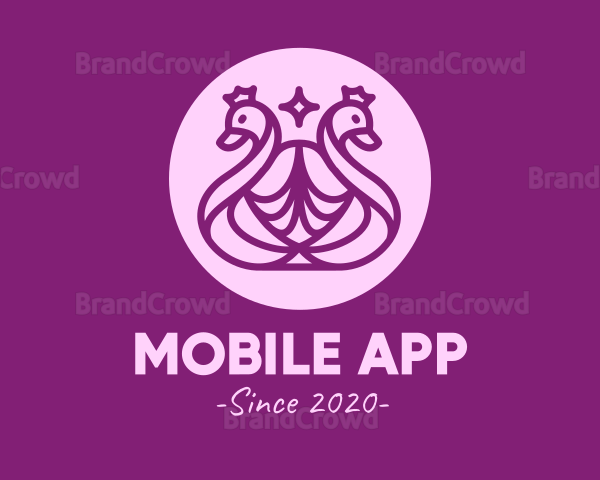 Purple Queen Peacock Logo