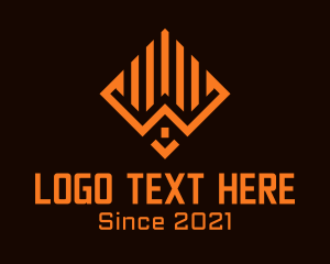 Orange - House Commercial Building logo design