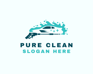 Car Wash Pressure Washing  logo design