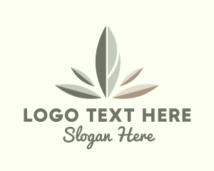 Vegetarian - Wellness Spa Leaf logo design