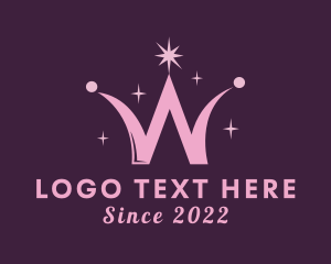 Magician - Magician Crown Letter W logo design