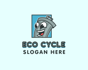 Recycling - Recycling Trash Can logo design