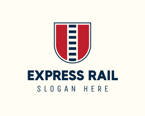 Railway - Railway Shield Track logo design