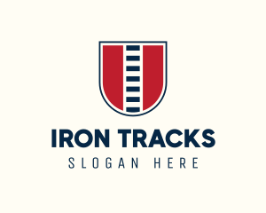 Railway Shield Track logo design