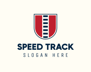 Track - Railway Shield Track logo design