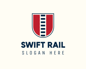 Rail - Railway Shield Track logo design