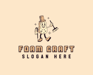 Sponge Cleaning Foam logo design