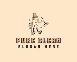 Sponge Cleaning Foam logo design