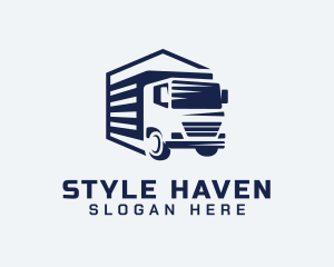 Trailer - Logistics Transport Tuck logo design