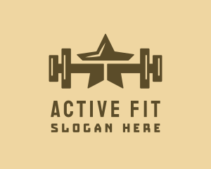 Fit - Star Barbell Fitness Gym logo design