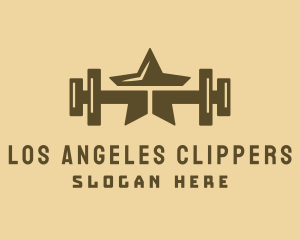 Star Barbell Fitness Gym logo design