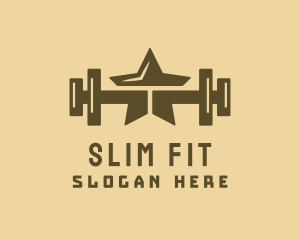 Star Barbell Fitness Gym logo design