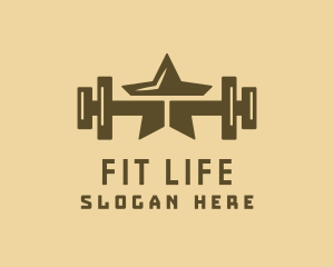 Fitness - Star Barbell Fitness Gym logo design