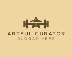 Star Barbell Fitness Gym logo design