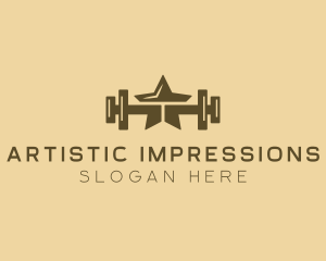 Star Barbell Fitness Gym logo design