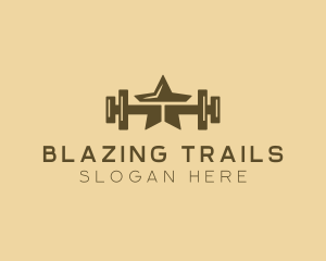 Star Barbell Fitness Gym logo design