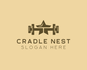 Star Barbell Fitness Gym logo design