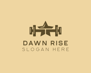 Star Barbell Fitness Gym logo design