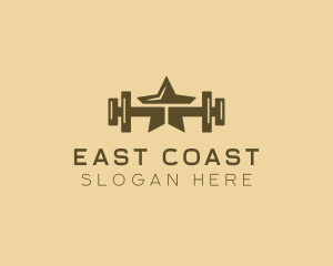 Star Barbell Fitness Gym logo design