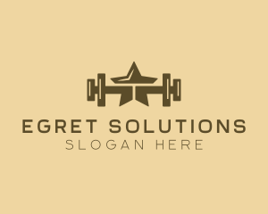 Star Barbell Fitness Gym logo design