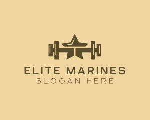 Star Barbell Fitness Gym logo design