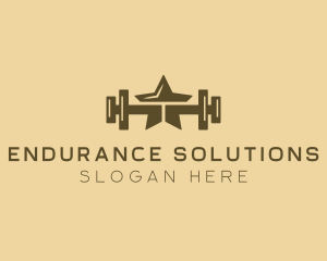 Star Barbell Fitness Gym logo design