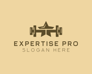 Star Barbell Fitness Gym logo design