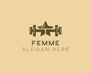 Star Barbell Fitness Gym logo design