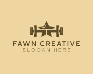 Star Barbell Fitness Gym logo design