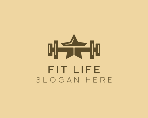 Star Barbell Fitness Gym logo design