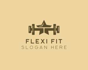 Star Barbell Fitness Gym logo design