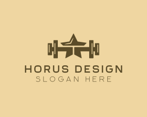 Star Barbell Fitness Gym logo design